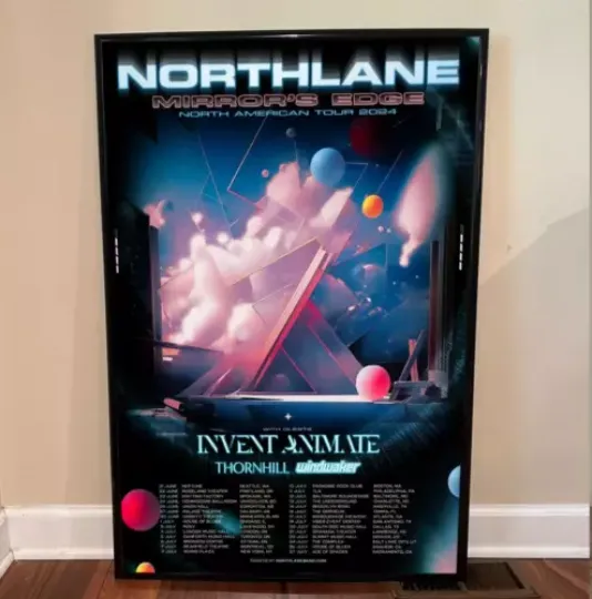 Discover Northlane - Tour 2024 Poster, Home Decor