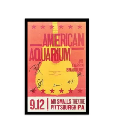 Discover American Aquarium Tour 2024 Pittsburgh, PA Poster