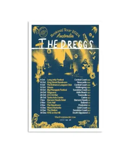 Discover The Dreggs Regional Tour 2024 Poster