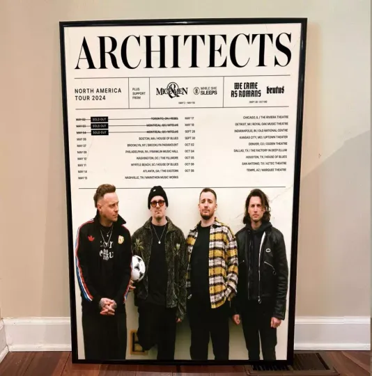 Discover Architects - Tour 2024 Poster, Home Decor