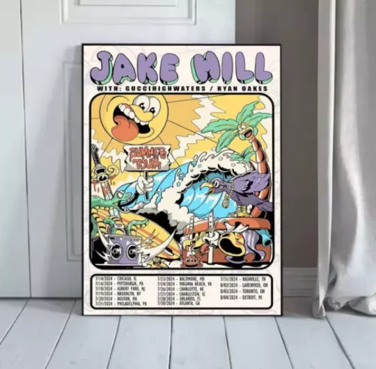 Discover Jake Hill Summer Tour 2024 Poster