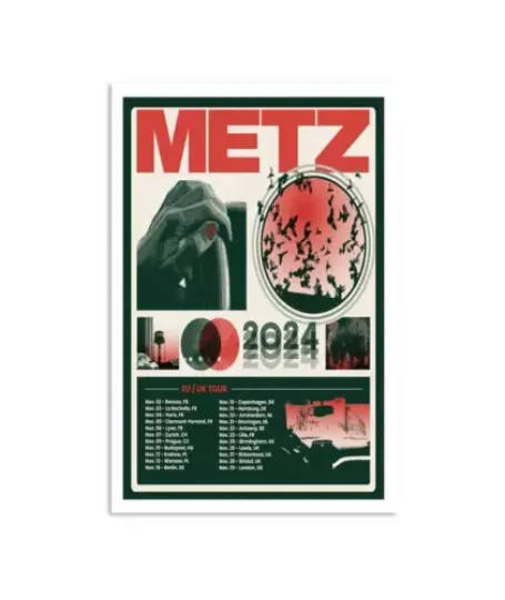 Discover Metz EU/UK Tour 2024 Poster