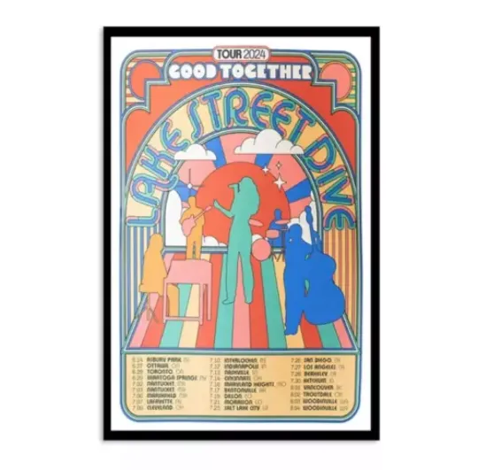 Discover SALE! Lake Street Dive Good Together Tour 2024 Poster Home Decor
