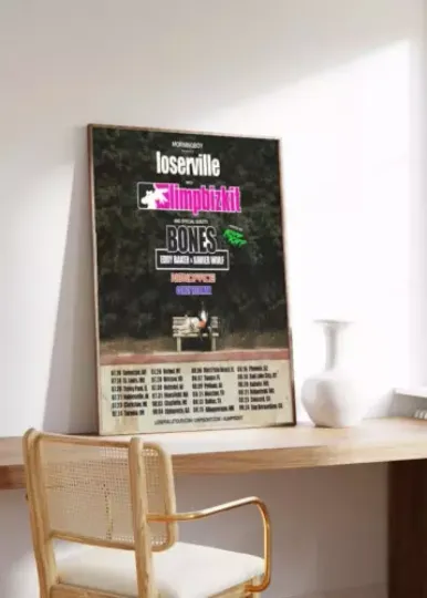 Limp Bizkit Tour 2024 Poster, Home Decor