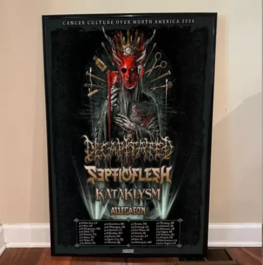 Discover Decapitated + Septicflesh Tour 2024 Poster, Home Decor