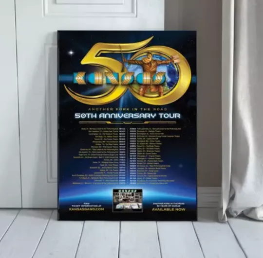 Discover Kansas 50th Anniversary Tour 2024 Poster