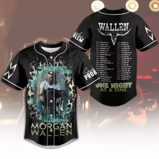 Wallen Western World Baseball Jersey Print  Shirt