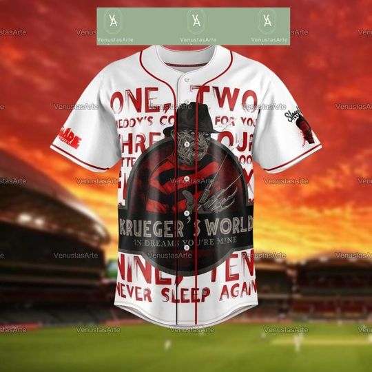 Halloween Freddy Krueger Baseball Shirt, Nightmare On Elm Street Shirt, Horror Halloween Shirt, Horror Freddy Krueger Baseball Team