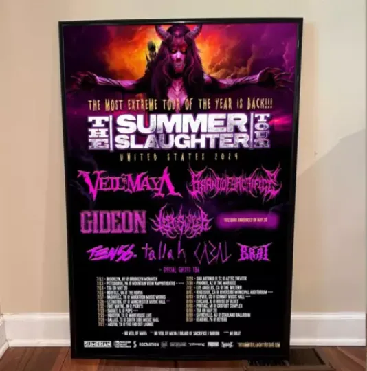 Discover The Summer Slaughter Tour 2024 Poster