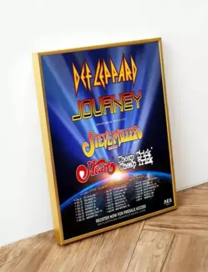 Discover Def Leppard and Journey Co-Headlining Summer 2024 Tour poster