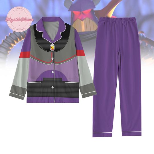 Halloween Emperor Zurg Pajamas Set, Antagonist Toy Cosplay Costume Shirt, Toy Story Character Pjs, Disneyland Villains Birthday Gift
