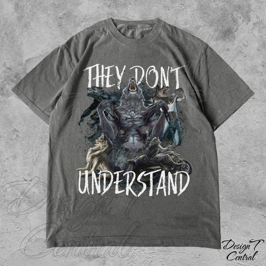 They Don't Understand Alpha Wolf Shirt, Unhinged Sigma Wolf Meme, Litterally Me Wolves, Sitting Wolf Tee, Wolf Meme, Funny Desperate Wolf