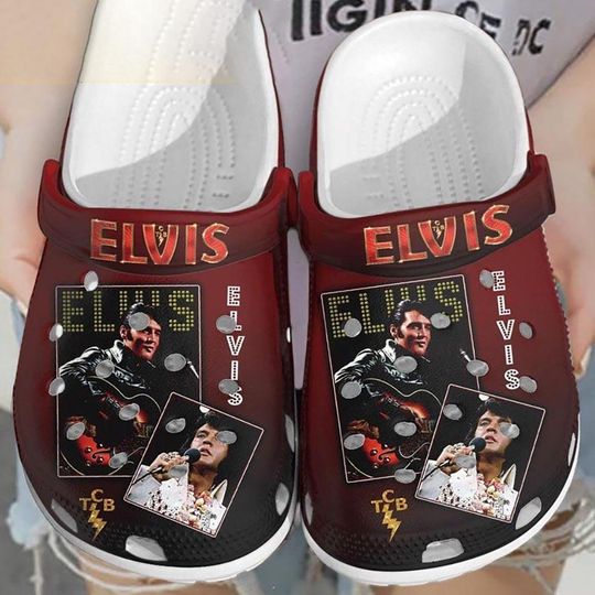 Elvis Presley Shoes, Elvis Rock N Roll Sandals, Elvis Presley Shoes, King Of Rock Casual Shoes, Elvis Concert Slippers, Gift For Her