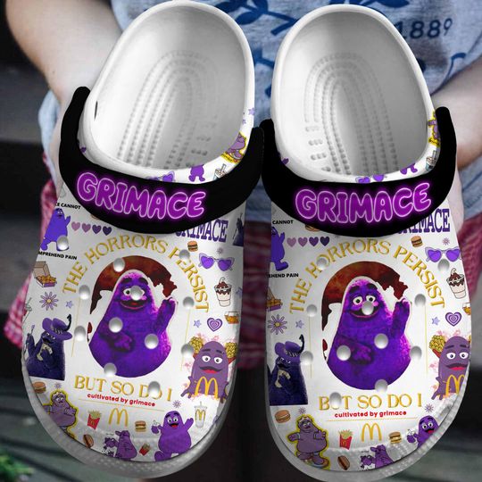 Discover Grimace Shake Shoes, Grimace Shoes Women, Grimace Shake Sandals, Grimace Shake Shoes Men, Grimace Face Lover Gift