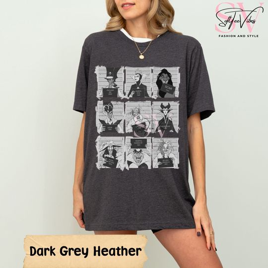 Discover Vintage Disney Villain Halloween Shirt, Spooky and Stylish Design Tshirt