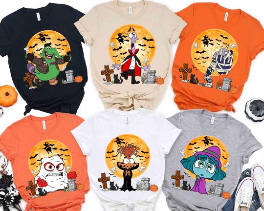 Discover Disney & Pixars Inside Out 2 Halloween Mummy Witch Costume Shirt