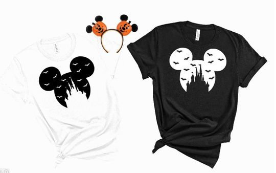 Discover Mickey Halloween Cutout Unisex T-Shirt /Disney Halloween/Glow in Dark Mickey/Disney