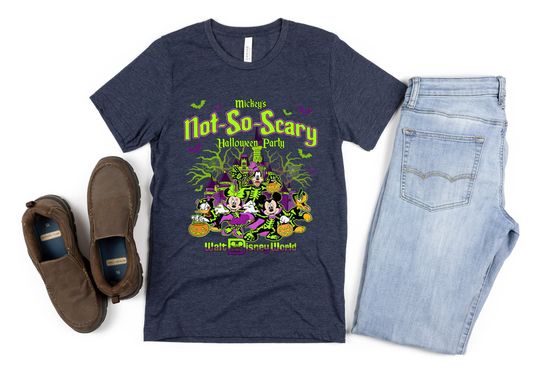 Discover Mickey's Not So Scary Halloween Party Shirt, Halloween Family T-Shirt
