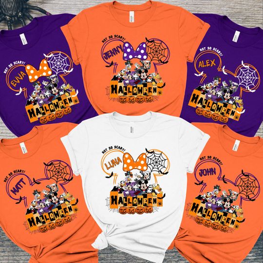Discover Disney Halloween 2024 Shirt, Custom Disney Halloween Matching Shirt