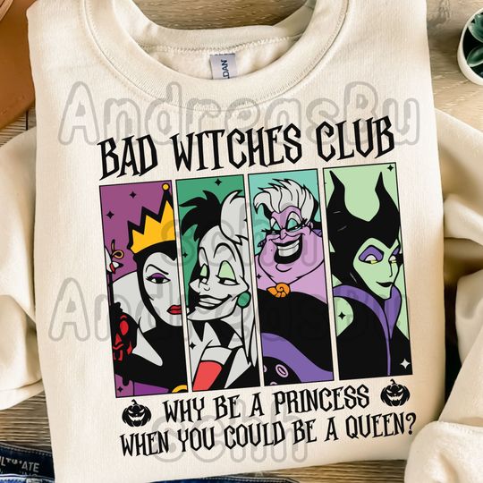 Discover Bad Witches Club  Sublimation, Retro Halloween Costume  , Villain Gang