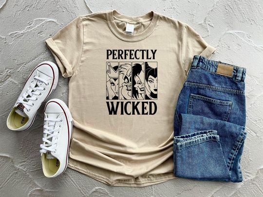 Discover Perfectly Wicked Shirt, Disney Halloween Shirt, Halloween Women's Shirt