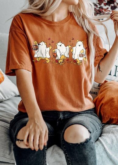 Discover Retro Pooh Ghost Halloween Shirt, Winnie The Pooh Halloween Shirt, Spooky Season Shirt