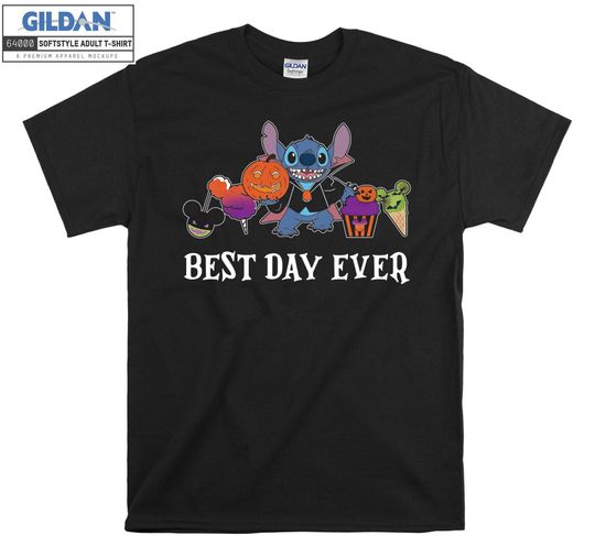 Discover Stitch Treats Disney Halloween T-shirt Hoodie Kids Child Tote Bag Tshirt