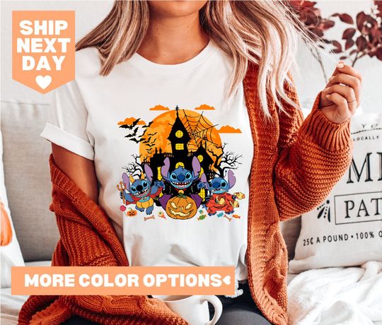 Discover Stitch Halloween Shirts, Disney Halloween Shirt, Disney Shirt, Halloween Shirt