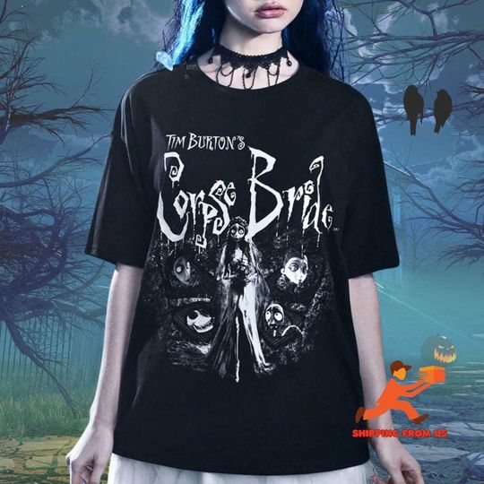 Halloween Corpse Bride Emily Shirt, Retro Movie Hoodie, Tim Burton's Movie Shirt