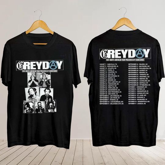 Discover Greyday 2024 Tour Suicideboys Shirt, Greyday Merch, Suicideboys Tour 2024 Shirt,Greyday 2024 Tour Tee, Greyday Shirt