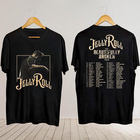 Discover Jelly Roll The Beautifully Broken Tour 2024 Shirt, Jelly Roll Merch, The Beautifully Broken Tour 2024 Shirt, Jelly Roll 2024 Tour Tee