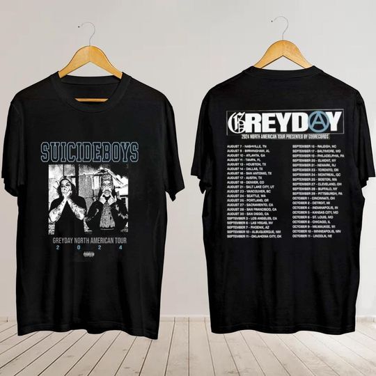 Greyday 2024 Tour Suicideboys Shirt, Greyday Merch, Suicideboys Tour 2024 Shirt,Greyday 2024 Tour Tee, Greyday Shirt