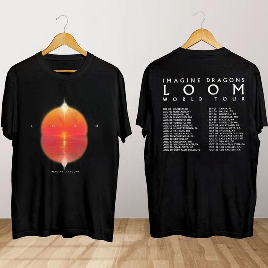 Discover Loom Tour 2024 Imagine Dragons T-Shirt, Imagine Dragons T-Shirt, Imagine Dragons Fan Gift, Loom Tour 2024 Shirt, Imagine Dragons Merch