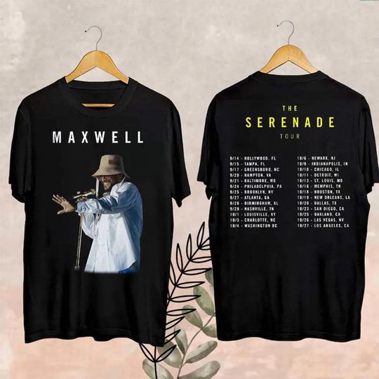 Discover Maxwell 2024 Concert Fan Gift, Maxwell 2024 Tour Fan Shirt, Maxwell The Serenade Tour 2024 Shirt, Maxwell Tour 2024 Shirt, Maxwell Merch
