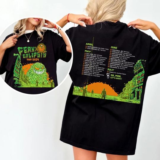 Discover ferxxocalipsis tour 2024 feid ferxxo graphic USA tour tee ferxxo album streetwear aesthetic shirt urban singer feid merchandise world tour