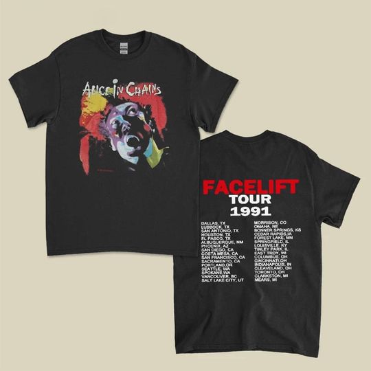 Discover VTG 90s Graphic ALC Band Facelift Concert Tour Unisex Tee