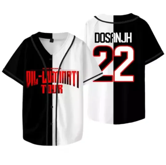 Discover Diljit Dosanjh Dil-Luminati Tour Jersey , Diljit Dosanjh Baseball Jersey Shirt