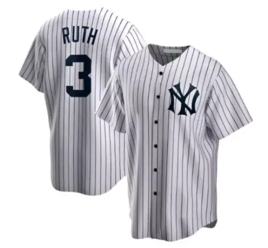 Discover Hot Sale!! Babe Ruth #3 NY Yankees Player Jersey White Baseball Jersey