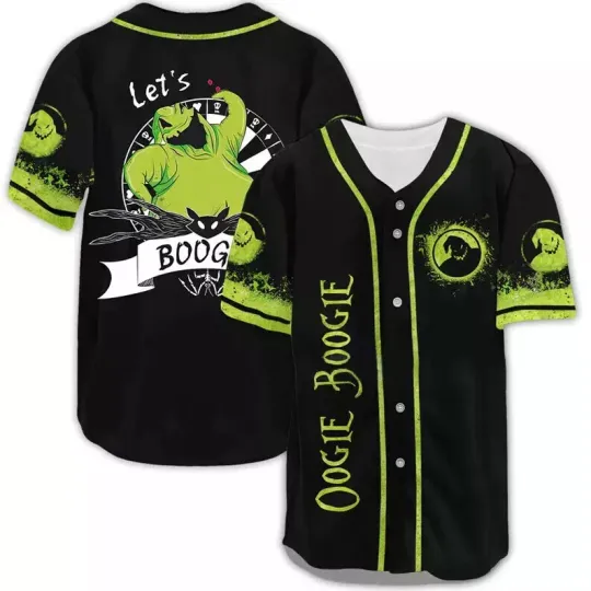 Discover Let's Oogie Boogie Happy Halloween Boogieman Lovers Baseball Jersey Shirt