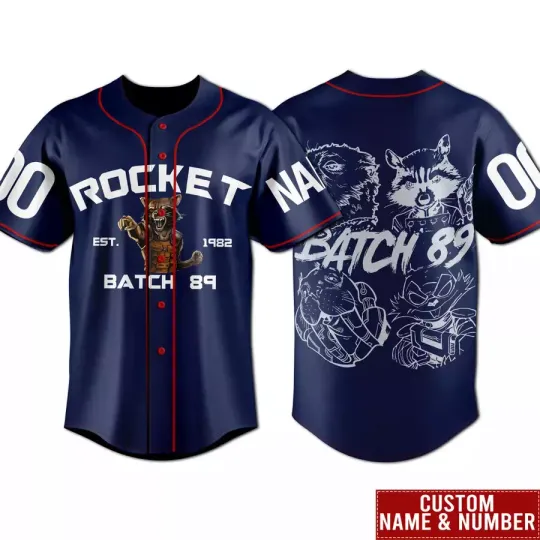 Personalized Rocket Raccoon Guardians Of The Galaxy Baseball Jersey Shirt