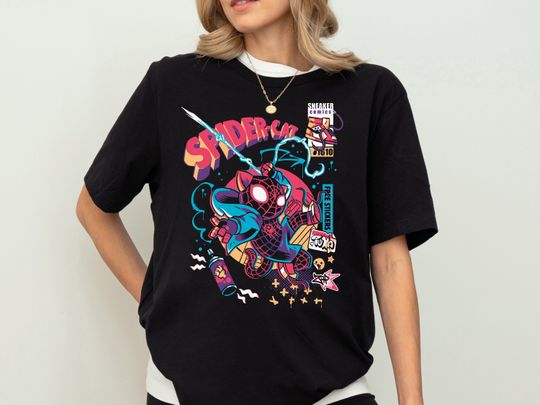 Disney Spider-Cat Shirt, Boys Spiderman T-Shirt, Kids Superhero Shirts, Disney World Spiderverse Shirts, Disneyland Spiderman Fandom Shirt