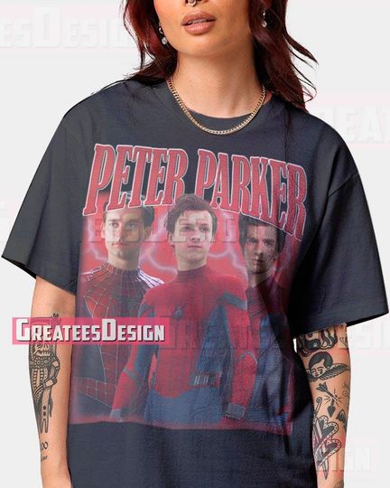 Limited Peter Parker T-shirt Tobey Maguire Andrew Garfield Tom Holland Oversize Shirt GT8