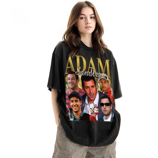 Discover Limited Adam Sandler Vintage Unisex Shirt, Actor Homage tee, 90s retro design graphic T-Shirt: Ideal Gift for Him and Her