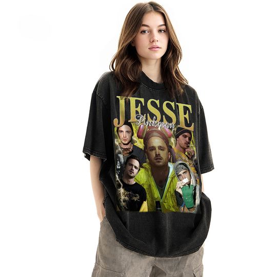 Limited Jesse Pinkman Vintage Unisex Shirt, Actor Homage tee, 90s retro design graphic T-Shirt: Ideal Gift for Him and Her