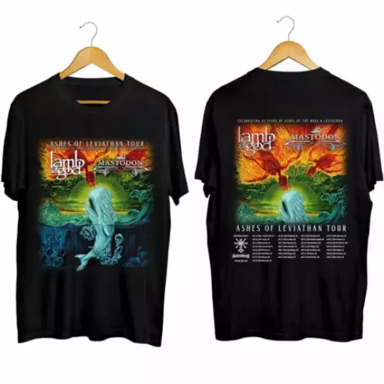 Lamb of God Ashes of Leviathan Tour 2024 T Shirt Full Size