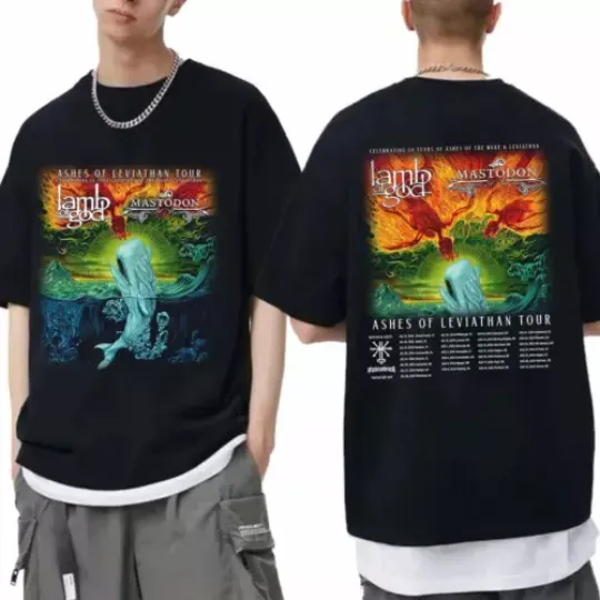 Lamb of God - Ashes of Leviathan Tour 2024 Shirt  Lamb of God Band Fan Shirt