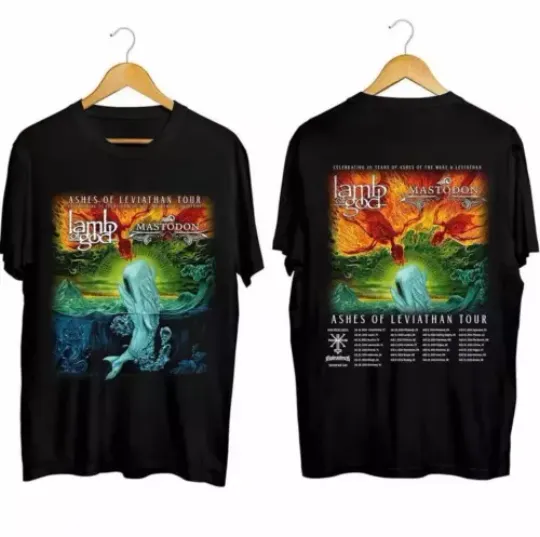 Lamb of God Ashes of Leviathan Tour 2024 Shirt  Lamb of God Band Fan Shirt
