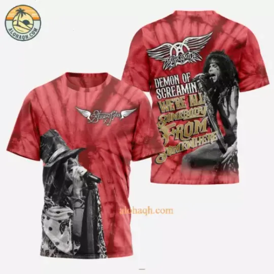 Discover Aerosmith Rock Band Demon Of Screamin 3D T-Shirt