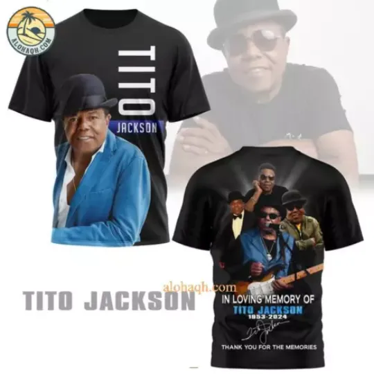 In Loving Memory Of Tito Jackson 1953-2024 Thank You 3D T-Shirt