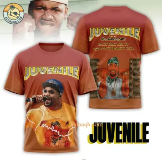 Discover Juvenile And The 400 Degreez Band Back That Azz Up 25th Anniversary Tour T-Shirt